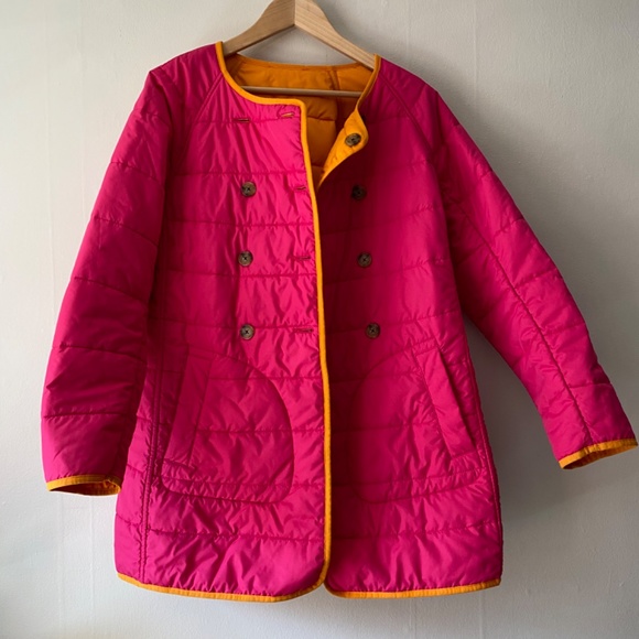 J.Crew Reversible Quilted Puffer Coat - Picture 4 of 5